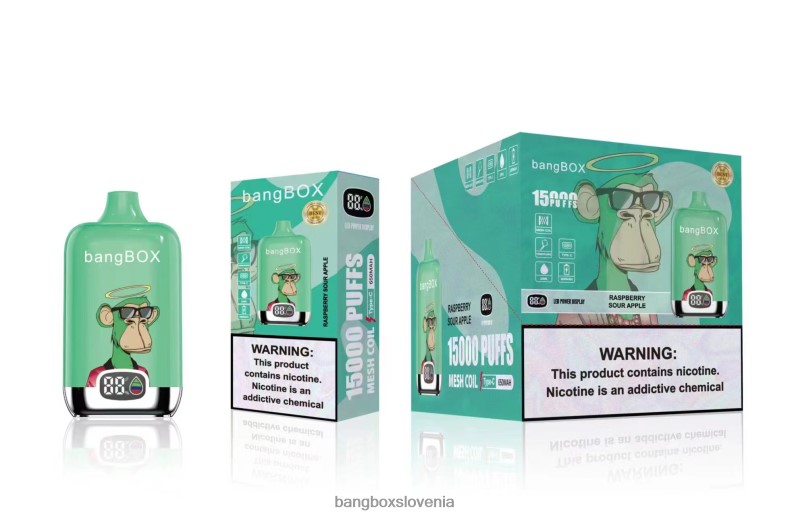 Bang Box Ljubljana - Bang Box 15000 vpihov malina kislo jabolko 4PNRF842