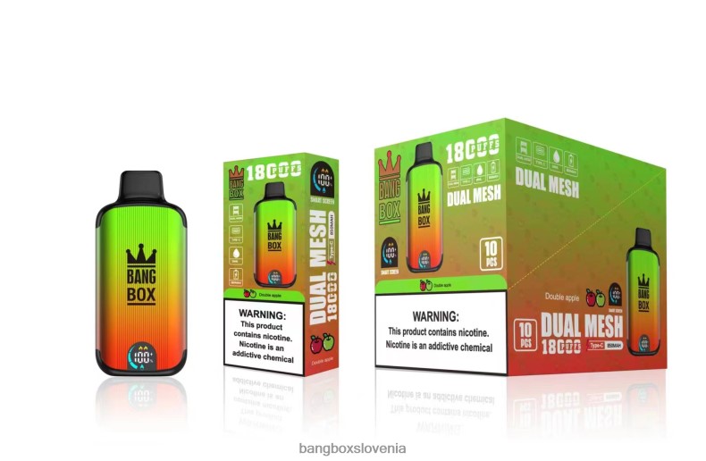 Bang Box Slovenia - Bang Box 18000 vpihov dvojno jabolko 4PNRF893