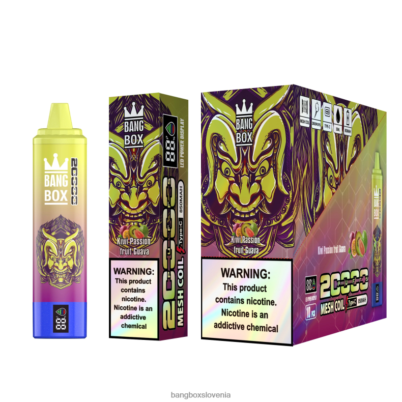 Bang Box Ljubljana - Bang Box Pametni zaslon z 20000 vpihi kivi pasijonka guava 4PNRF850