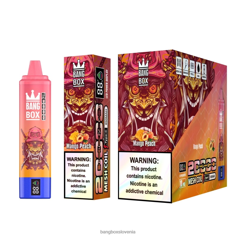 Bang Box Ljubljana - Bang Box Pametni zaslon z 20000 vpihi mango breskev 4PNRF858