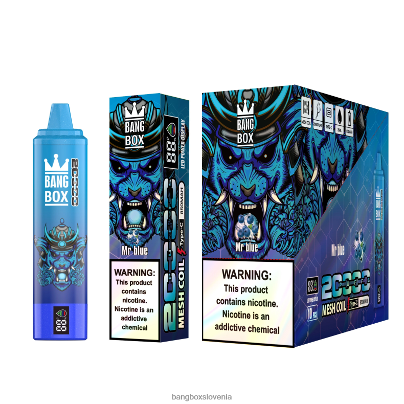 Bang Box Vape Cena - Bang Box Pametni zaslon z 20000 vpihi gospod modri 4PNRF860