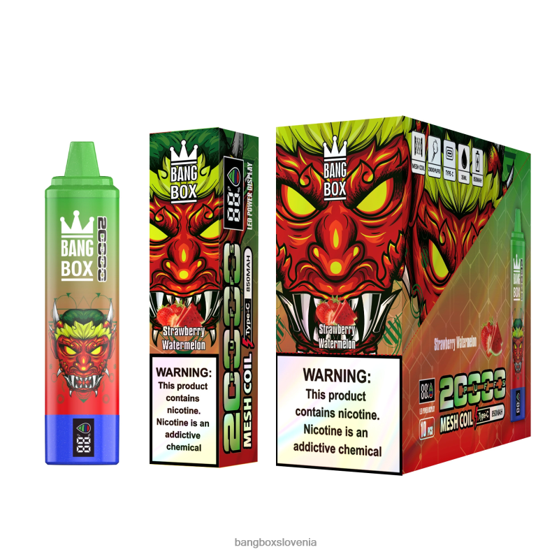 Bang Box Vape Cena - Bang Box Pametni zaslon z 20000 vpihi jagodna lubenica 4PNRF852