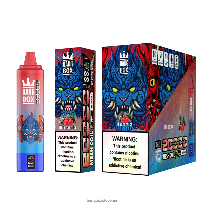 Bang Box Vape Price - Bang Box Pametni zaslon z 20000 vpihi modri razz led 4PNRF859