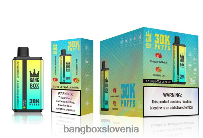 Bang Box Vape Cena - Bang Box 30000 vdihov dvojnih okusov jagodna lubenica in jagodni kivi 4PNRF864