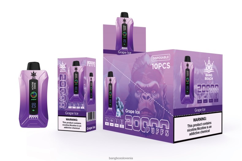 Bang Box Ljubljana - Bang Beach Vape s pametnim zaslonom z 20000 vpihi grozdni led 4PNRF810