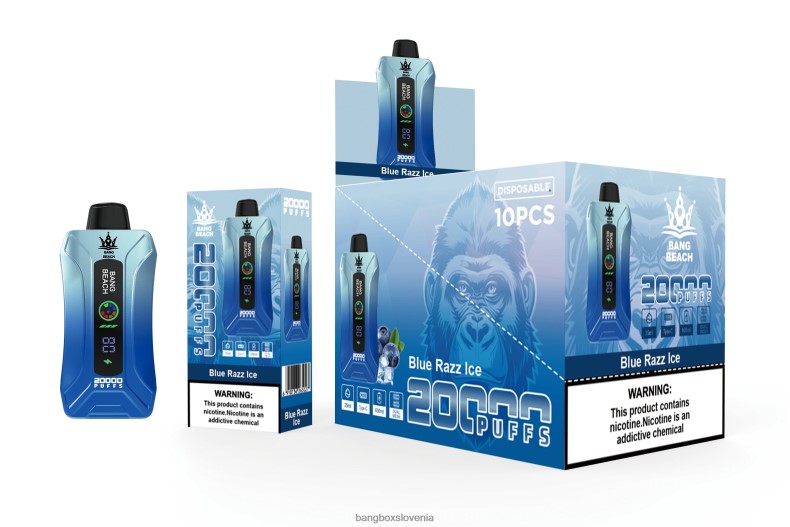 Bang Box Vape Price - Bang Beach Vape s pametnim zaslonom z 20000 vpihi modri razz led 4PNRF811