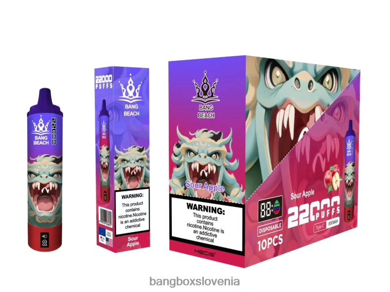 Bang Box Slovenia - Bang Beach Pametni zaslon z 22000 vpihi kislo jabolko 4PNRF813