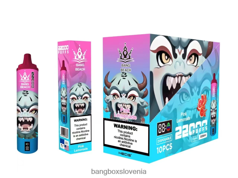Bang Box Vape Price - Bang Beach Pametni zaslon z 22000 vpihi roza limonada 4PNRF815
